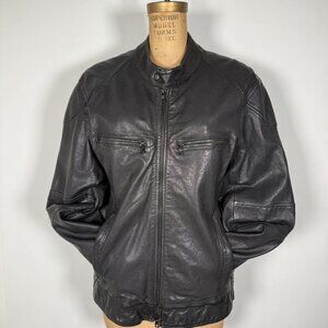 M0851 Lambskin Leather Moto Jacket